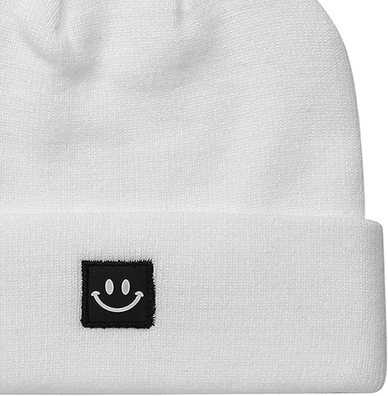 MaxNova Knit Beanie Hat with Smile Face for Men/Women - Image 2